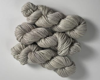 Greige Expectations Bulky Weight Yarn - hand dyed merino - chunky 2-ply superwash wool