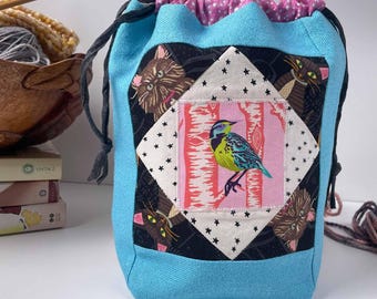 Project Bags with a Cat Theme - One of a Kind Originals
