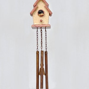VIENTO CHIME Birdhouse Campanas pintadas madera decorativa | Etsy