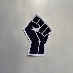 Black Lives Matter - Diecut Stickers- Black Fist - BLM