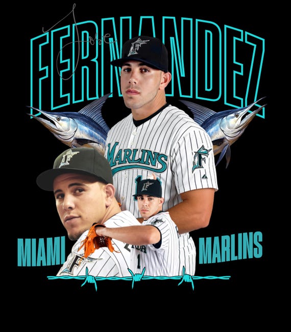 José Fernández Miami Baseball Digital Download | Vintage Pitcher