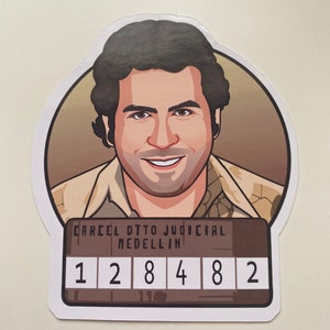 Pablo Escobar - Die Cut Stickers - Cartel - Medellin -