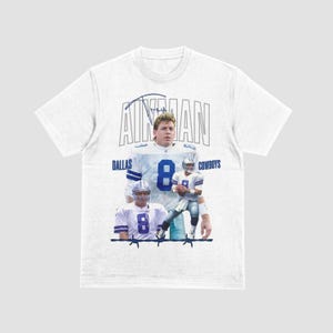 Vintage Troy Aikman T-Shirt – Retro Dallas Football Legend Tee