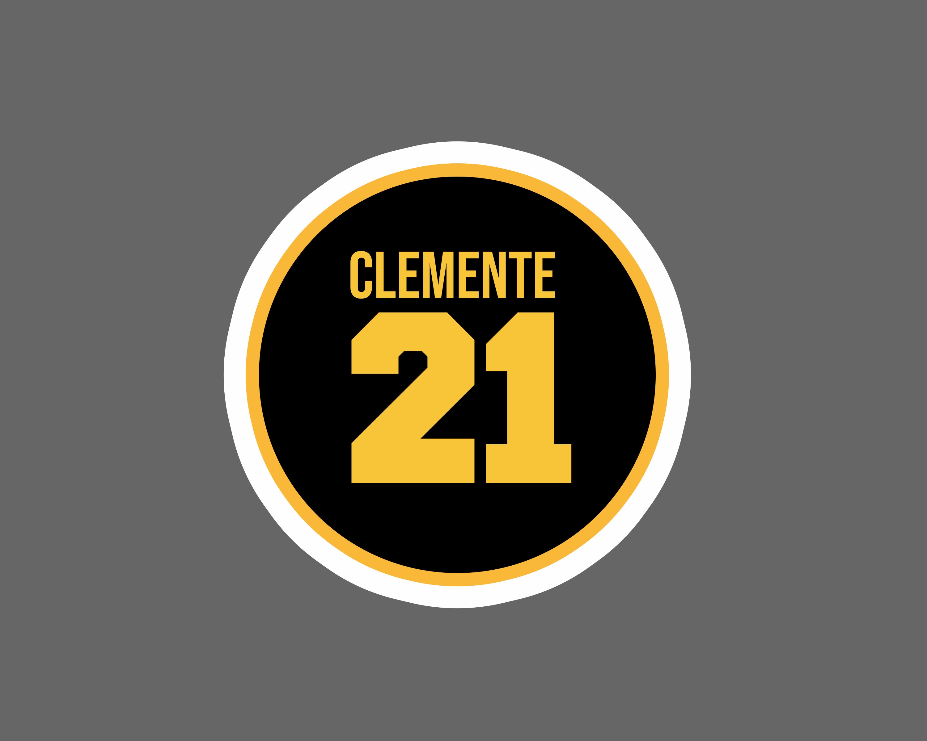 Roberto Clemente 21 Sticker Diecut 