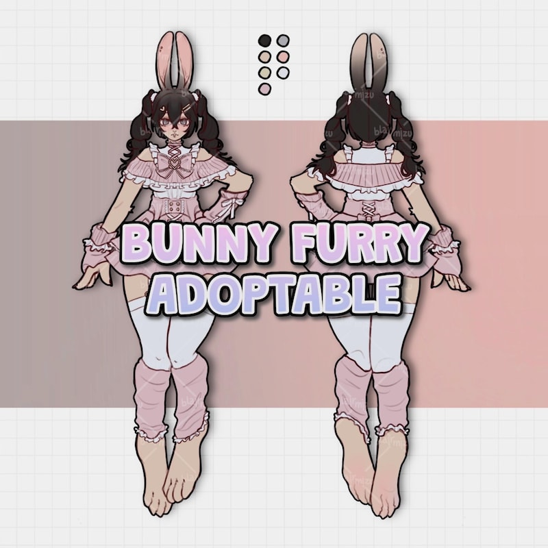 Female Rabbit Oc Rabbit Oc - Etsy