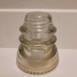 Antiker Hemingray Klarglas Isolator &quot;41&quot;