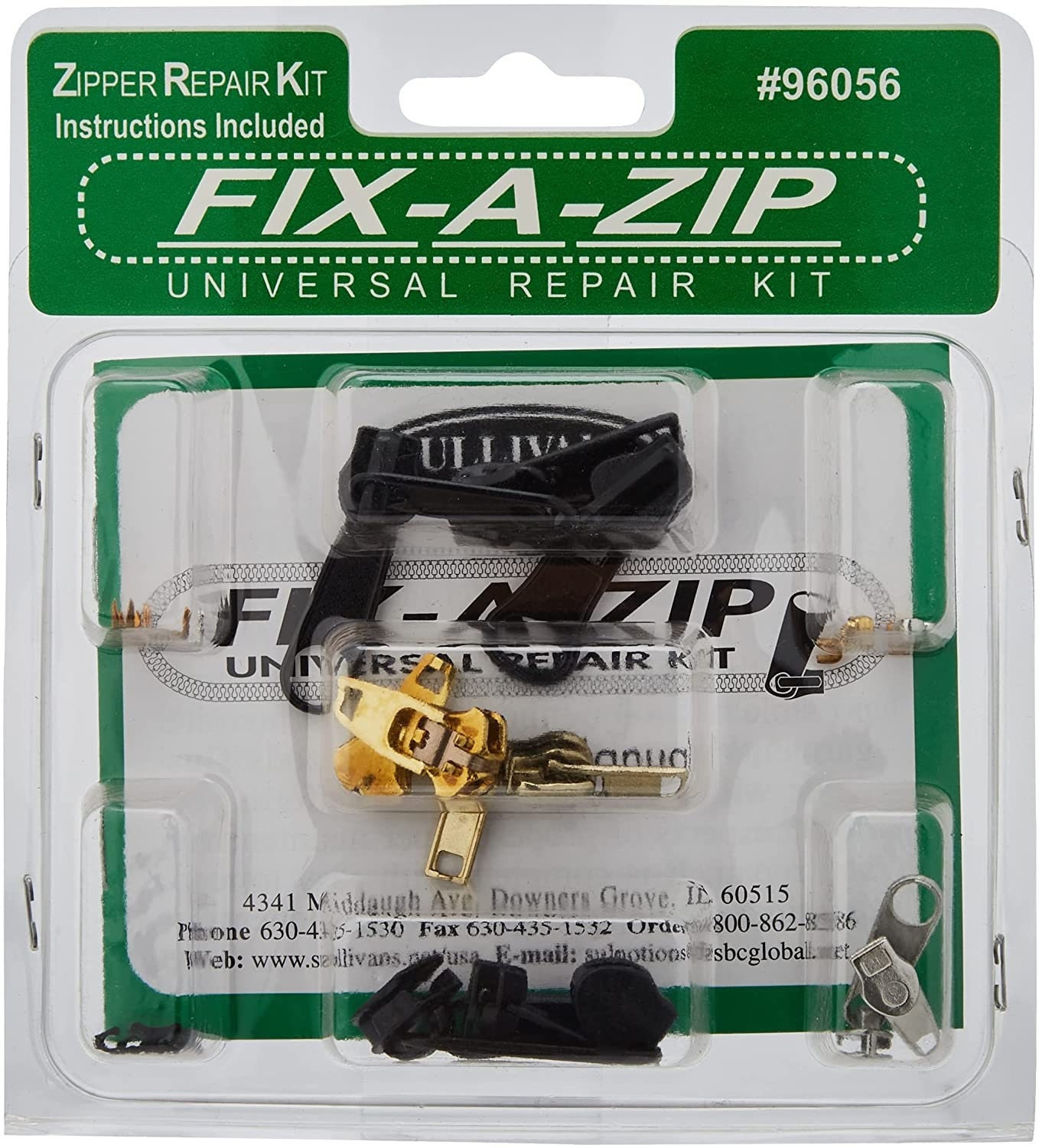 Zipperstop Zipper Repair Kit Vislon Plastic Universal Sliders With Top and  Bottom Stoppers Color Black -  Israel