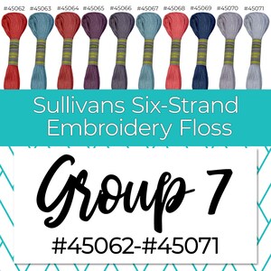 Sullivans Six-Strand Embroidery Floss Group 7