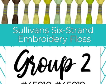 Sullivans Six-Strand Embroidery Floss Group 2