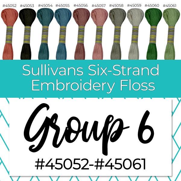 Sullivans Six-Strand Embroidery Floss Group 6