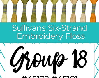 Sullivans Six-Strand Embroidery Floss Group 18