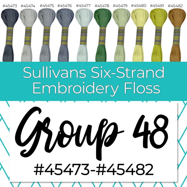 Sullivans Six-Strand Embroidery Floss Group 48