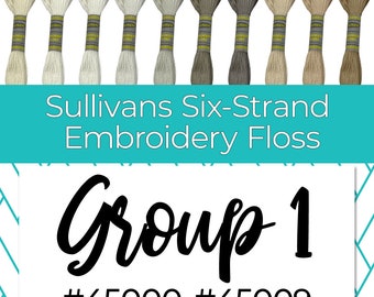 Sullivans Six-Strand Embroidery Floss Group 1