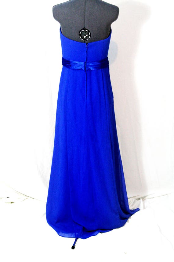 Royal blue mother of the bride bridesmaid dress s… - image 4