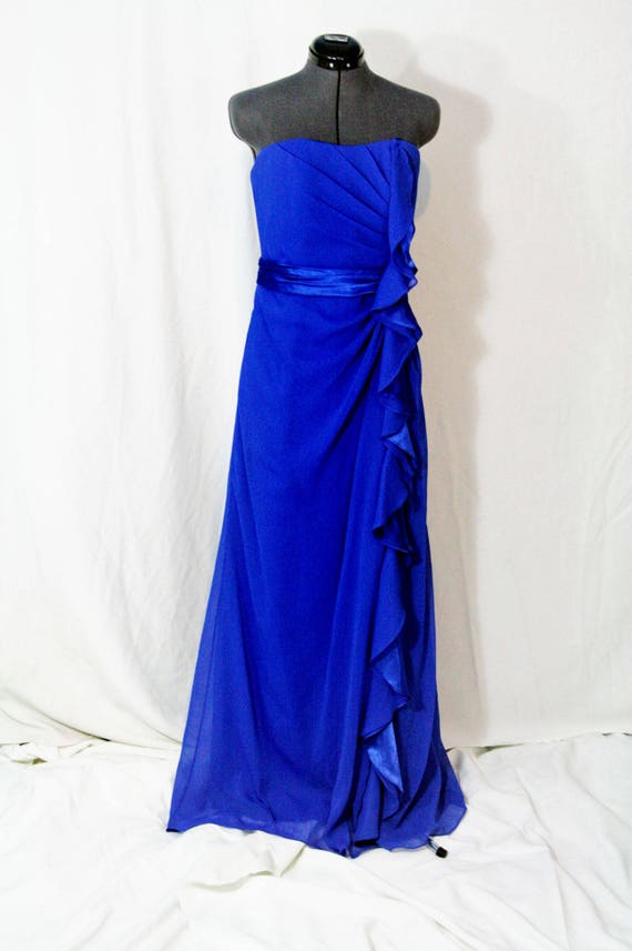Royal blue mother of the bride bridesmaid dress s… - image 2