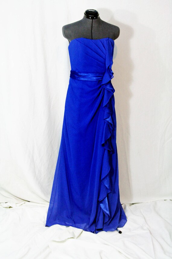 Royal blue mother of the bride bridesmaid dress s… - image 2