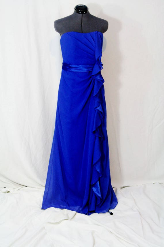 Royal blue mother of the bride bridesmaid dress s… - image 3