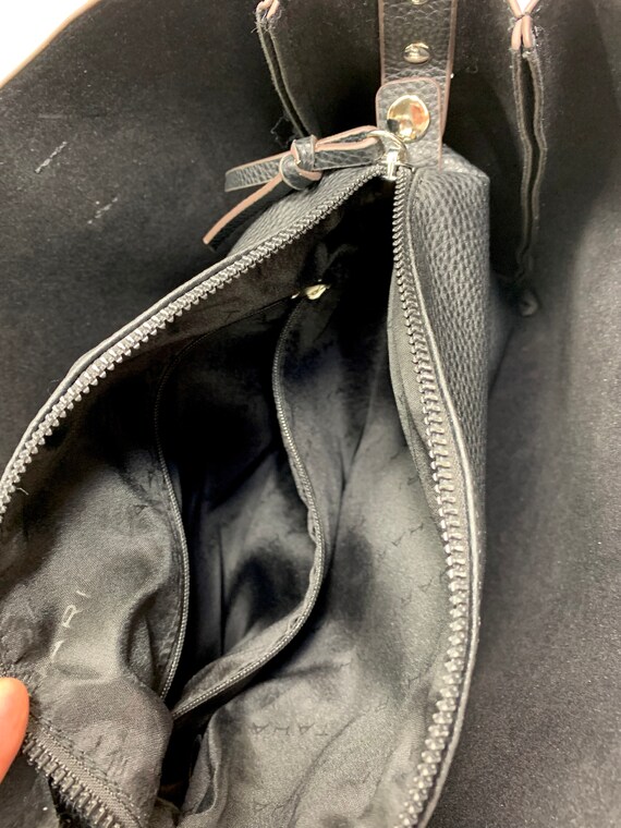Tahari black tote bag deals