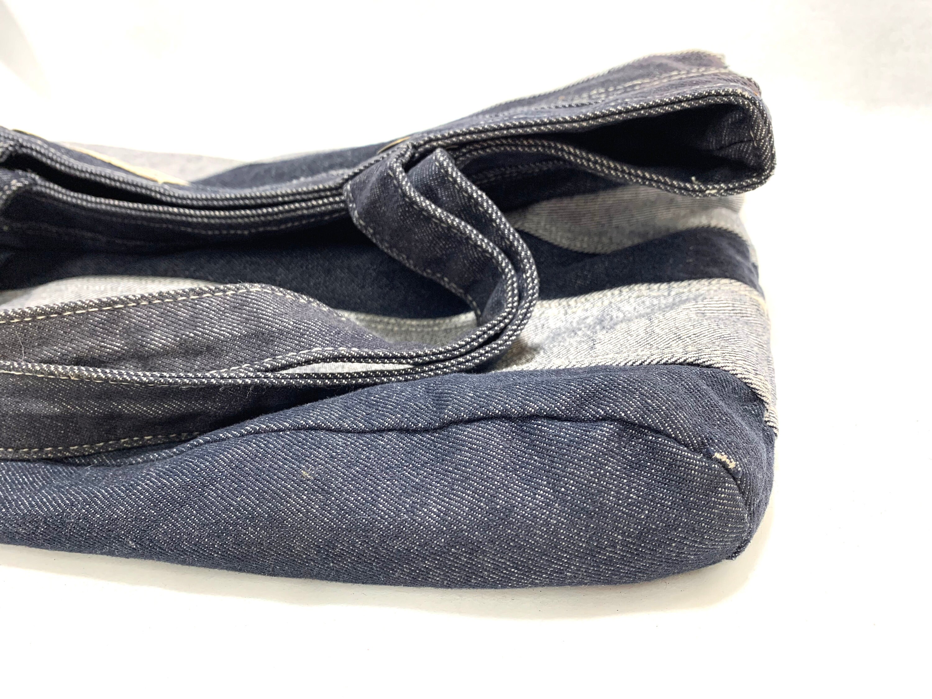 Large DENIM CONVERSE TOTE Shoulder Bag Excellent Clean Etsy