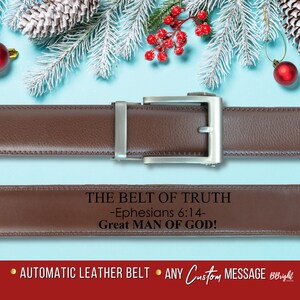 Personalized Leather Belt / Black Lords Supper / Free Name