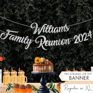Banner de reunión familiar Signo de reunión familiar Banner de reunión personalizado Signo familiar Adorno familiar Decoración de reunión familiar Signo de nombre de familia FR