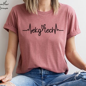 EKG Shirt EKG Tech Gift Cardiology Shirt Cardiac Nurse Shirt Cardiovascular Tech Gift Echo Tech Cardiologist Shirt Gift EKG Tech Student