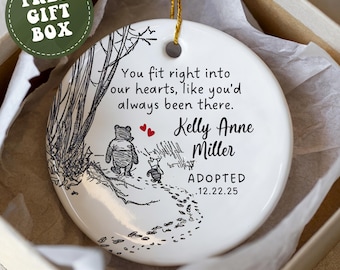 Adoption Ornament Personalized Adoptive Mom Gift Adoption Christmas Ornament Keepsake for First Christmas Adopted Baby Adoption Gift