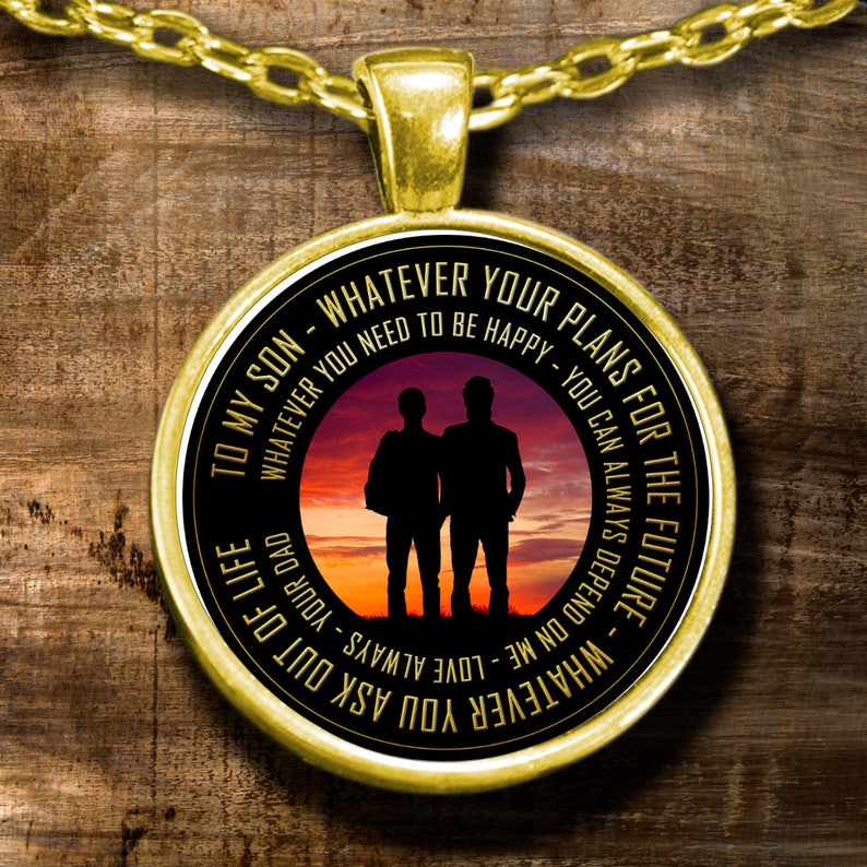 Father To Son Necklace Keepsake Gift I'll Always Be Etsy