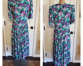 E.D Michaels Vintage Floral Maxi Dress
