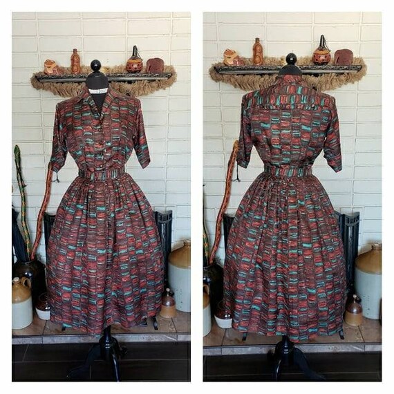 Vintage 1950's Joan Dell Day Dress