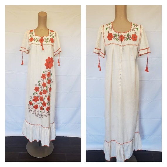 Mexican 1970s Dress