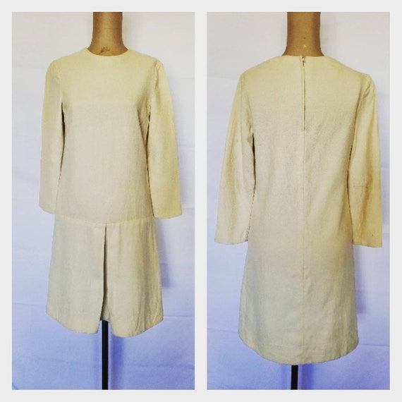 Vintage Marimekko Mod Dress Ivory