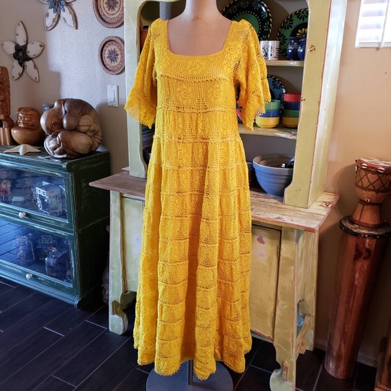 marigold maxi dress