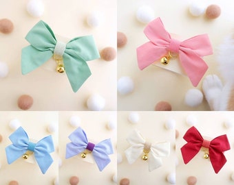 Detachable Sailor Bowtie for Cat Collars – Available in 6 Colors & 2 Sizes