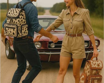 Handmade Hair-On Cowhide Backpack – Western Leather Pack