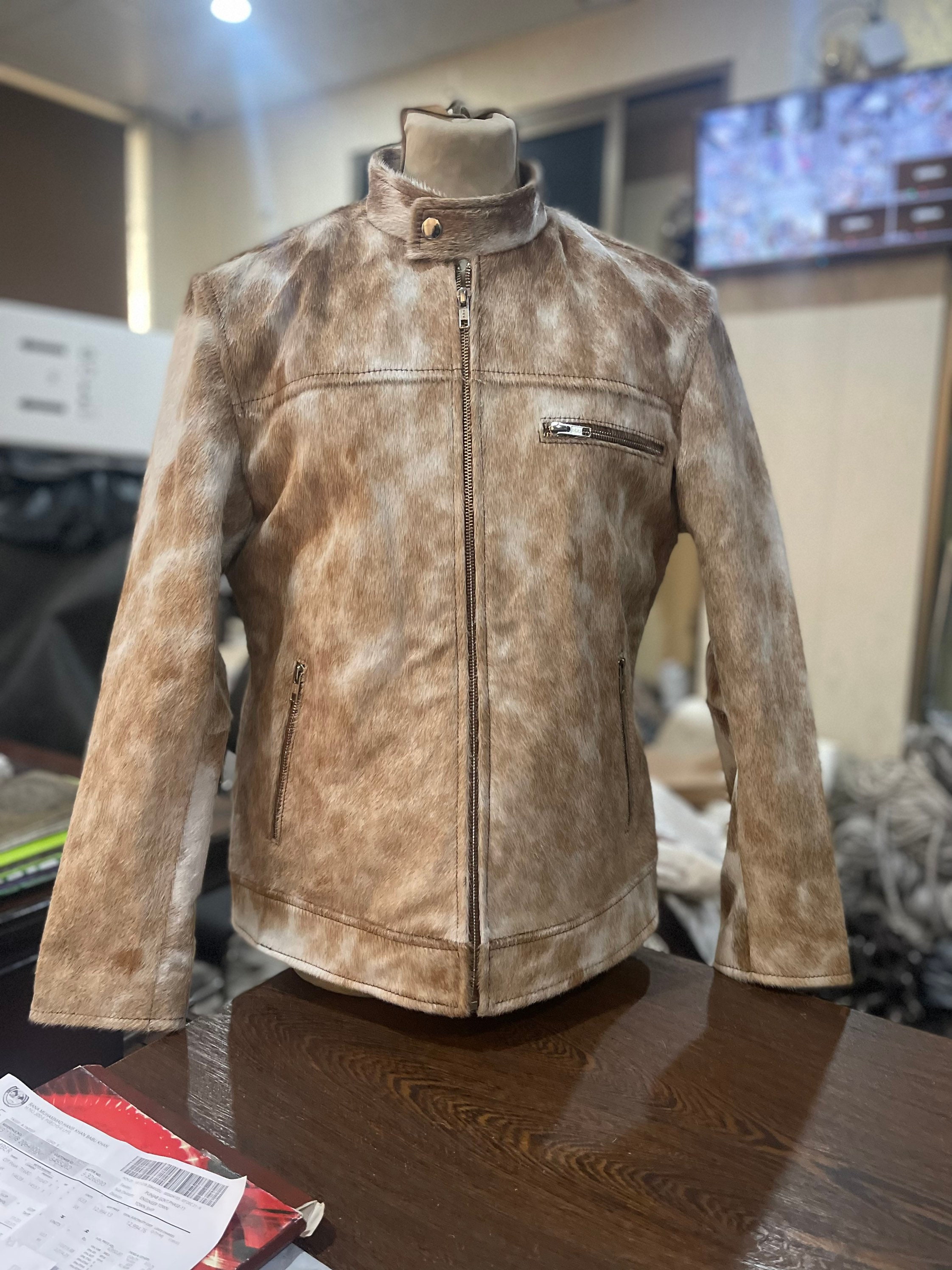 Cowhide Jacket - Etsy