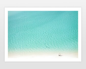 Whitehaven beach wall art, ocean scenery of the Whitsunday Islands. PRINTABLE WALL ART, digital instant download