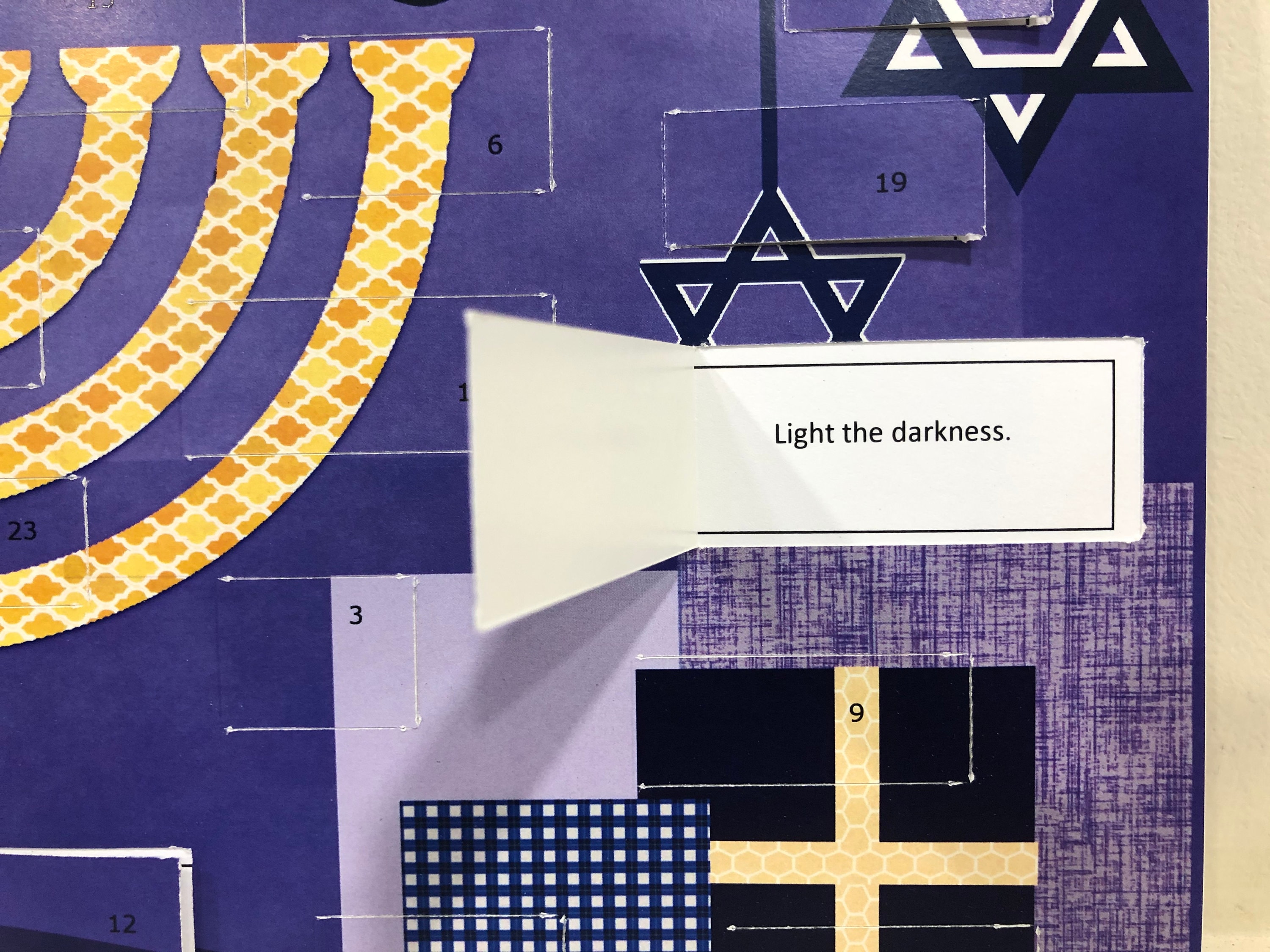 Hanukkah Countdown Calendar holiday gift Chanukah advent Etsy