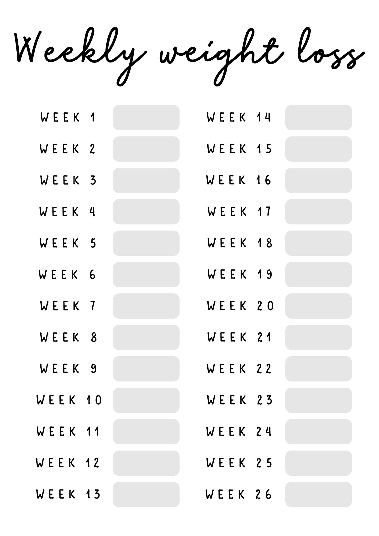 Printable Weight Loss Tracker Weight Loss Journal Pack Etsy UK