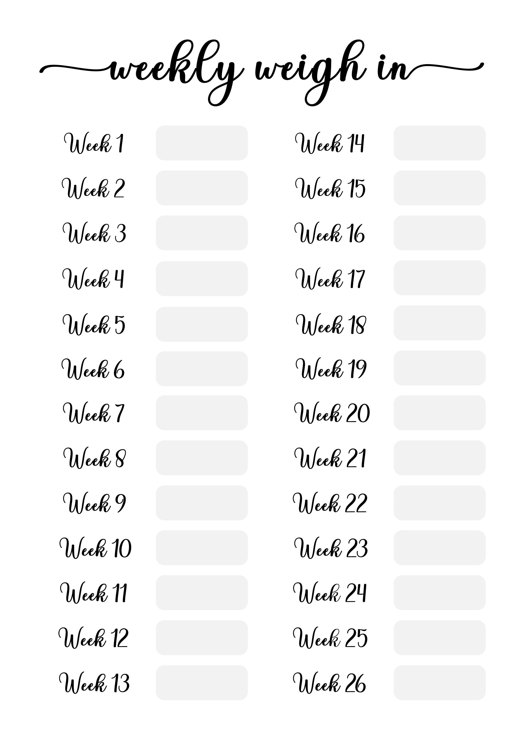 WEIGHT LOSS JOURNAL. Printable Digital Weight Loss Journal. Etsy UK