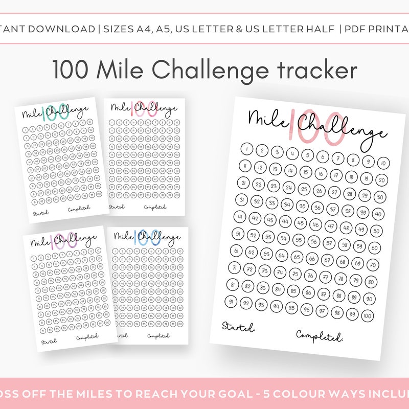 Printable Walking Chart Etsy