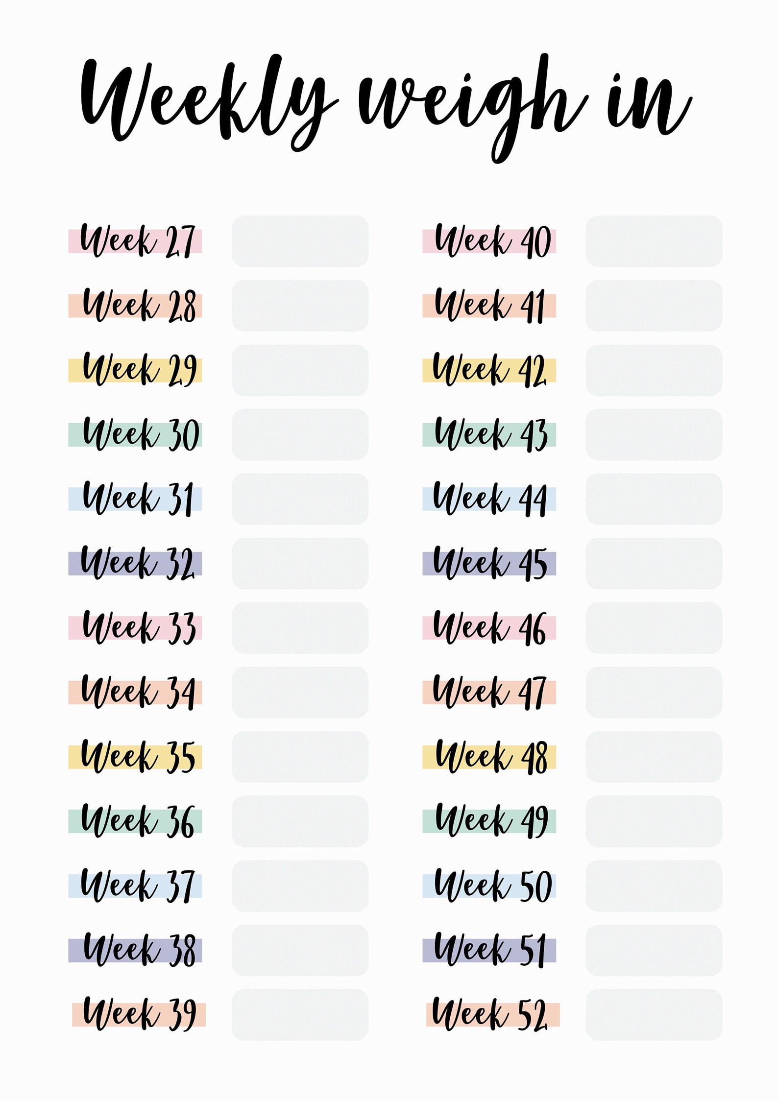 Weight Loss Journal. Printable Digital Weight Loss Journal Etsy