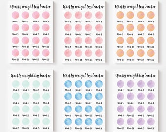 Weight Loss Tracker Printable. Gorgeous Digital Weekly WeightLoss Tracker 16 Weeks Printable x6. Weekly Weight Loss Tracker WeightLoss Chart