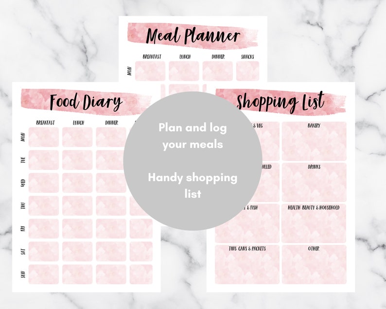 Weight Loss Journal. Printable Digital Weight Loss Journal. Etsy