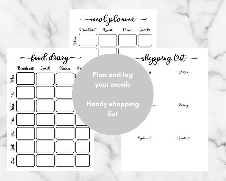 WEIGHT LOSS JOURNAL. Printable Digital Weight Loss Journal. Etsy UK