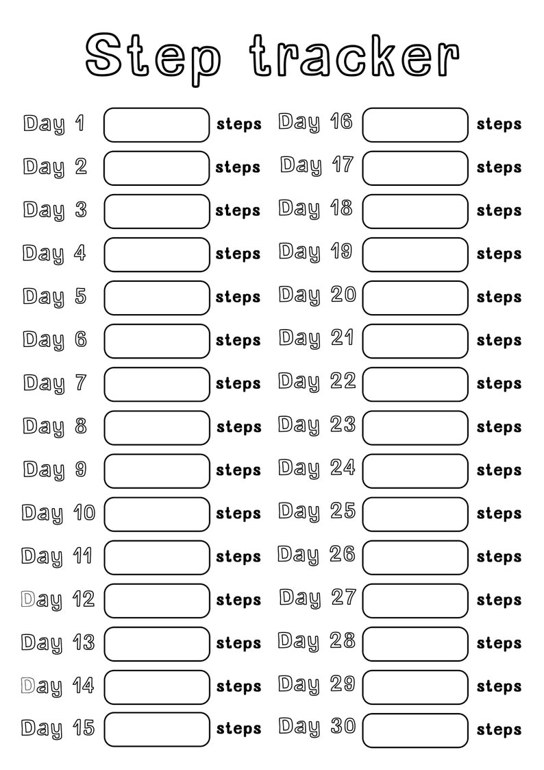 WEIGHT LOSS JOURNAL. Colour in Printable Digital Weight Loss Etsy