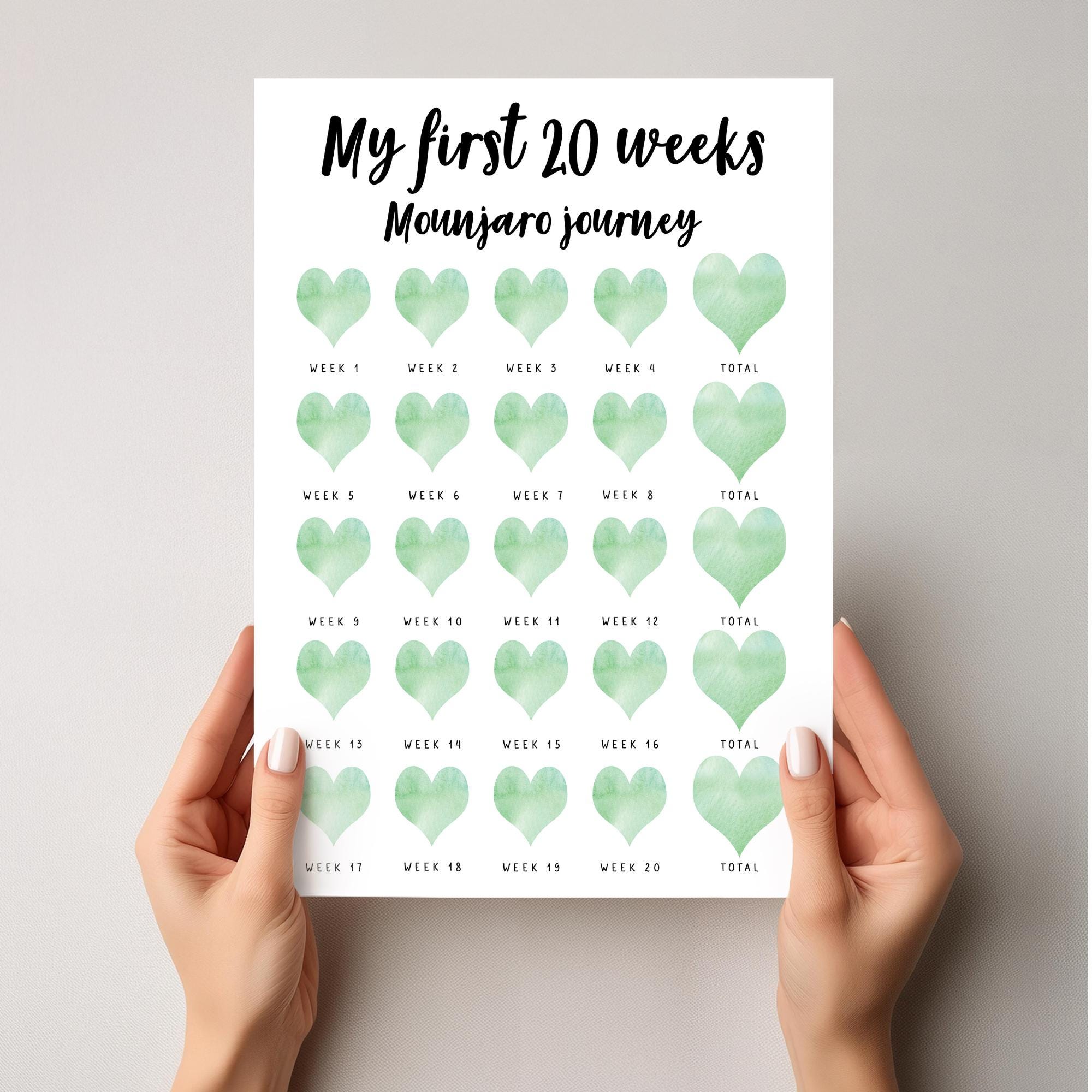 GLP 1 Weight Loss Tracker Printable Mounjaro Weekly Progress Chart glp-1-weight-loss-tracker-printable-mounjaro-weekly-progress-chart