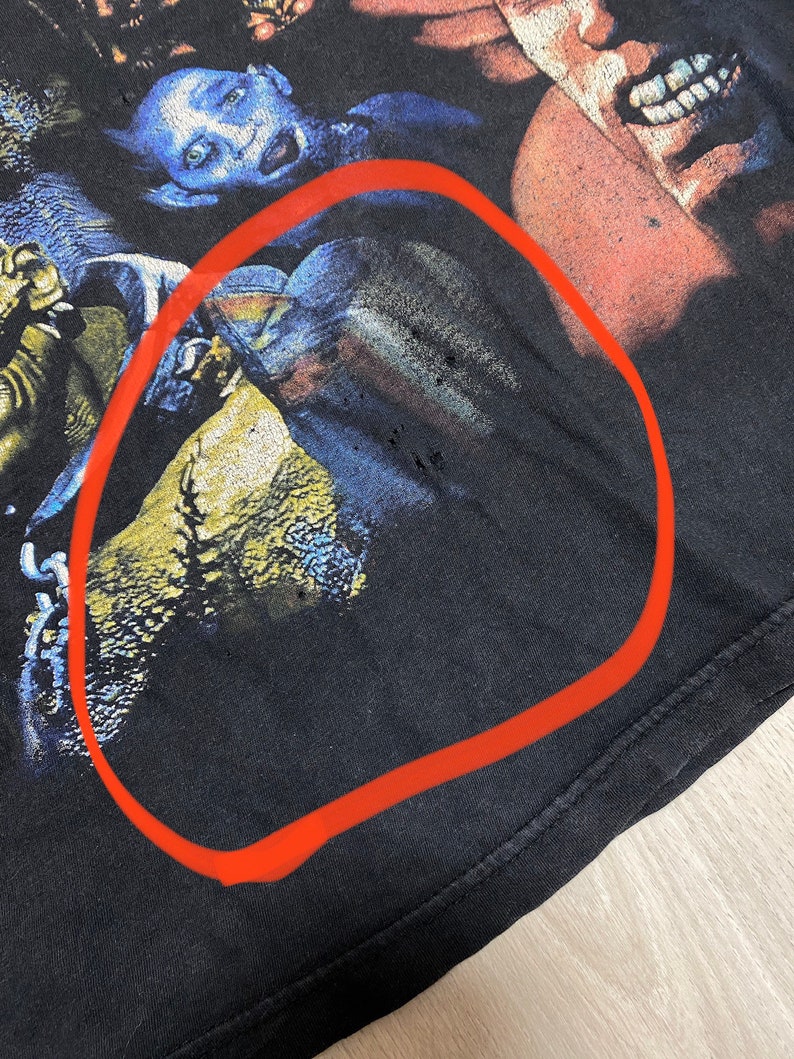 VINTAGE 1999 IRON MAIDEN Rare Ed Hunter Tour t-shirt