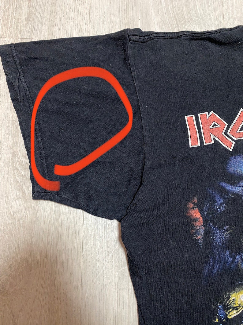 VINTAGE 1999 IRON MAIDEN Rare Ed Hunter Tour t-shirt