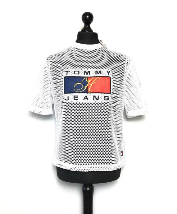 Tommy Jeans White TJW 90s Mesh Tee